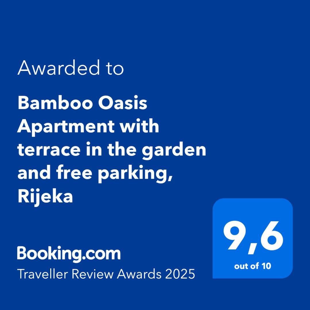 Bamboo Oasis Apartment With Terrace In The Garden And Free Parking, Rijeka Luaran gambar